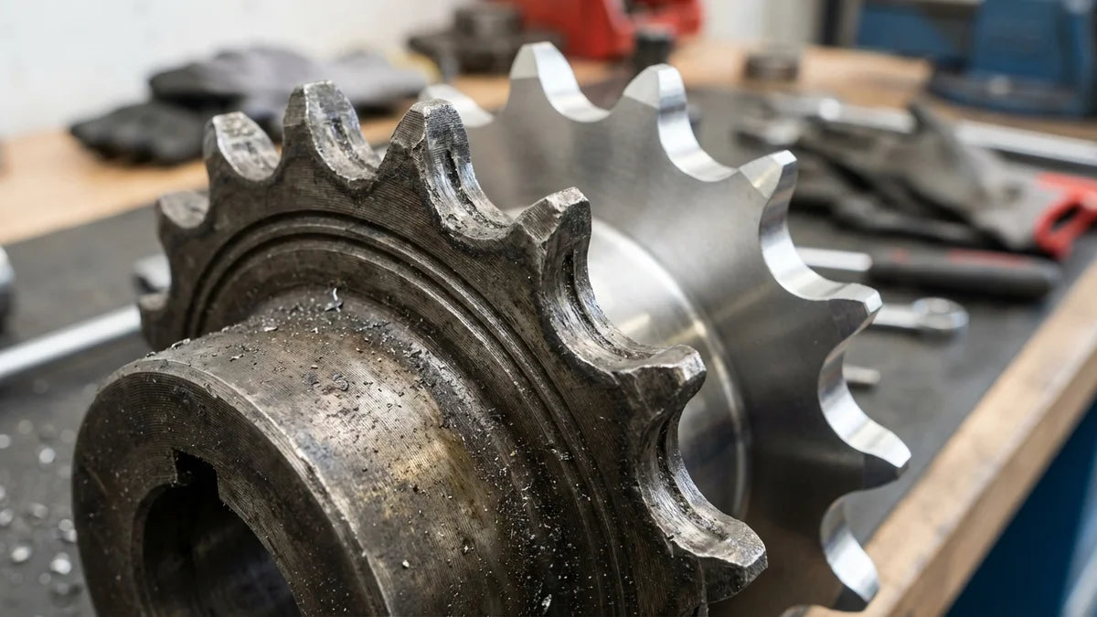 Remplacer un pignon usé sur machine industrielle
